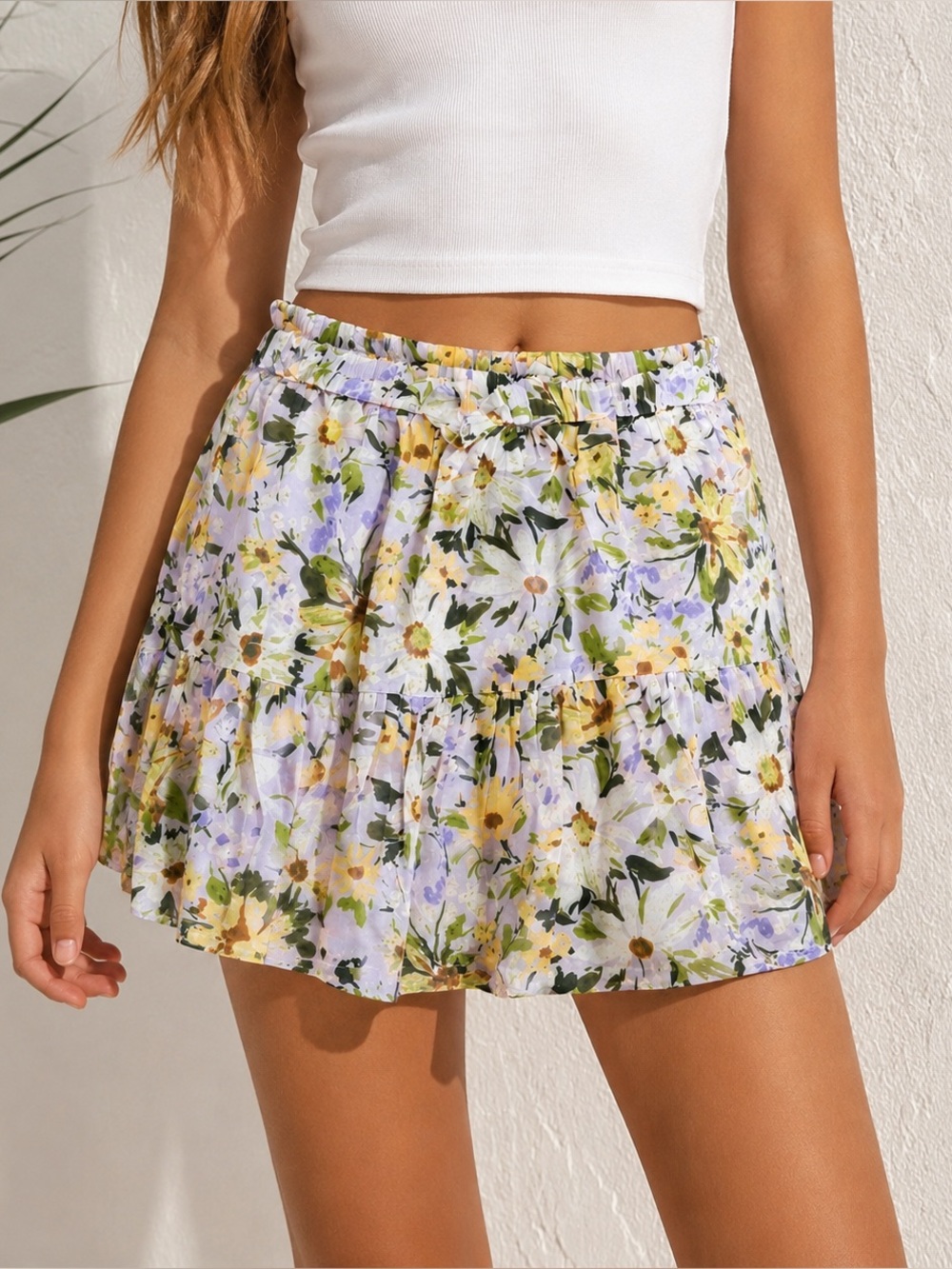 Vineyard Vines Floral Tiered Skort Girls S 8 10 Cottagecore